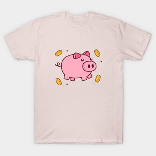 Cute Piggy Bank T-Shirt